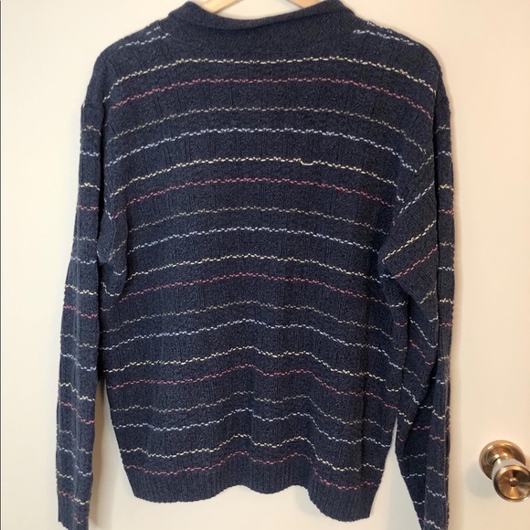 ✿ Collared Knit Sweater Handmade in Canada Size L - Picture 2 of 5